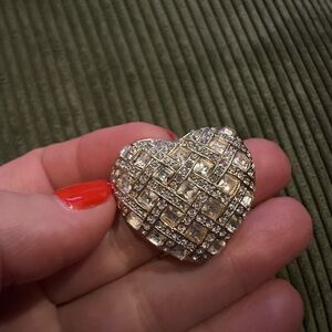 Elegant Antique Heart Brooch